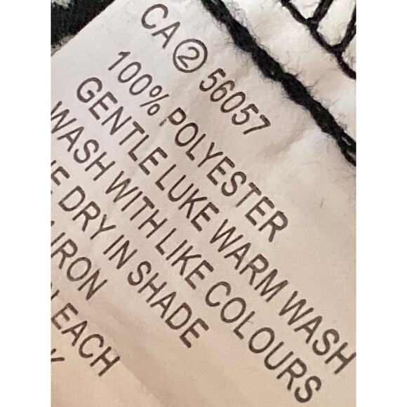 Princess Polly Black Leopard Print Long Sleeve Tie Front Crop Blouse Top Size 4 - Picture 5 of 5